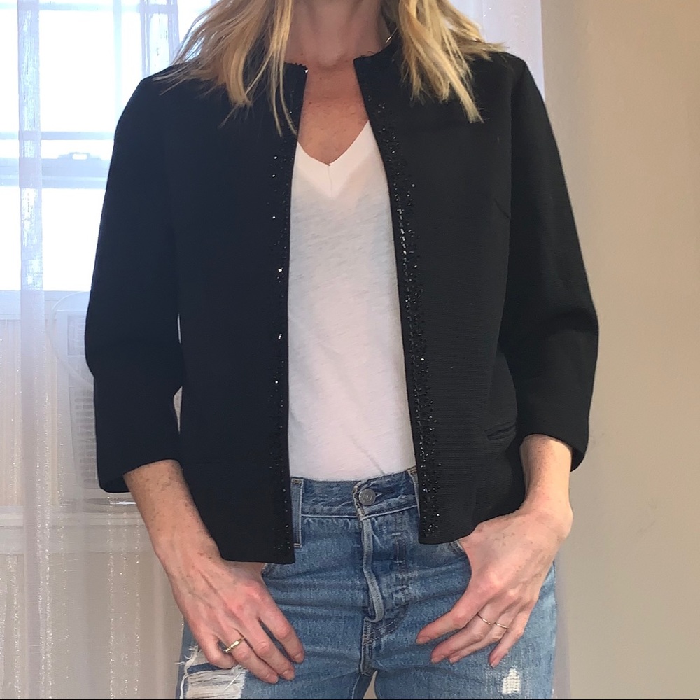 Vintage waste length jacket with embellishments